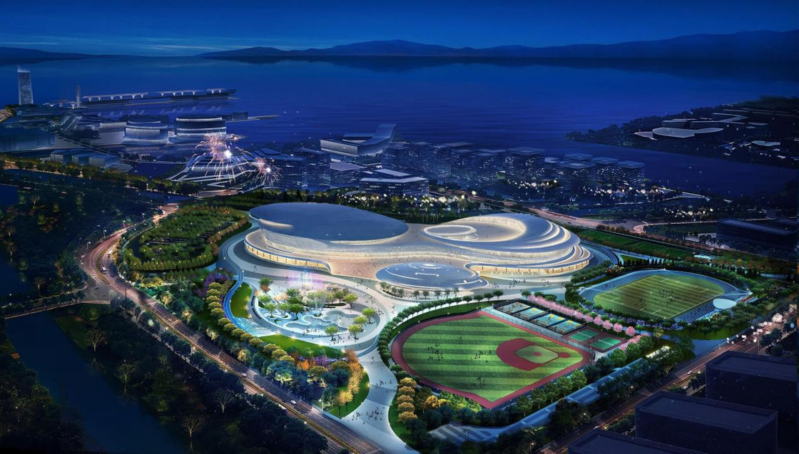製造済み 倉庫 工房 建築 鉄筋 鉄筋 建材 スタジアム