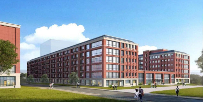 プリエンジニアされた多階建てのプリファブ鉄鋼構造 学生学校 大学 アパート 教務館