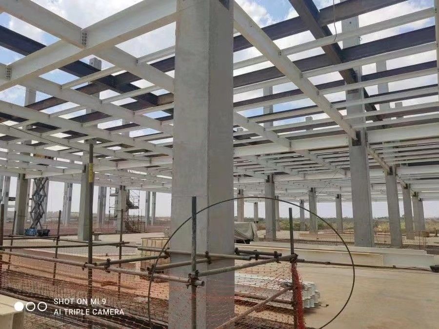 大規模な冷凍チェーン物流パーク プリファブ プリファブ 鉄製構造 貯蔵庫 果物薬のための倉庫